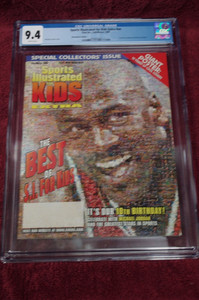 PRICE REDUCTION:JORDAN S. I. FOR KIDS 1999 MAG CGC GRADED 9.4 W/JORDAN LONG CARD