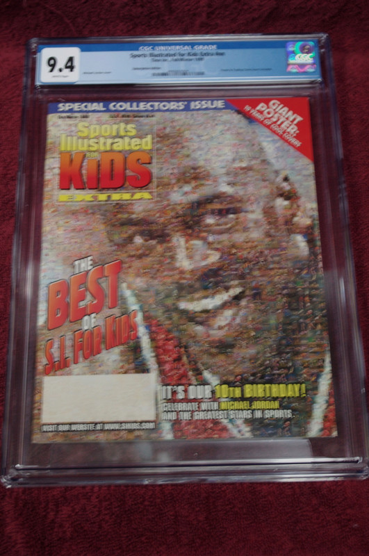 PRICE REDUCTION:JORDAN S. I. FOR KIDS 1999 MAG CGC GRADED 9.4 W/JORDAN LONG CARD