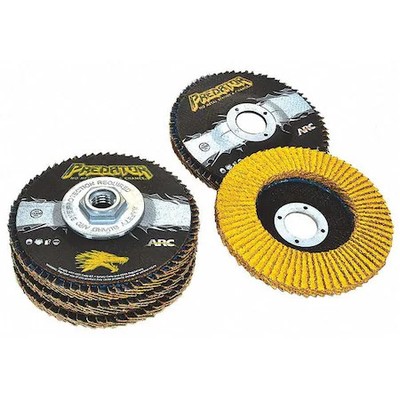 Arc Abrasives 71-10825Af 4-1/2'' X 7/8'' Hard Edge Predator Fiberglass Flap Disc,