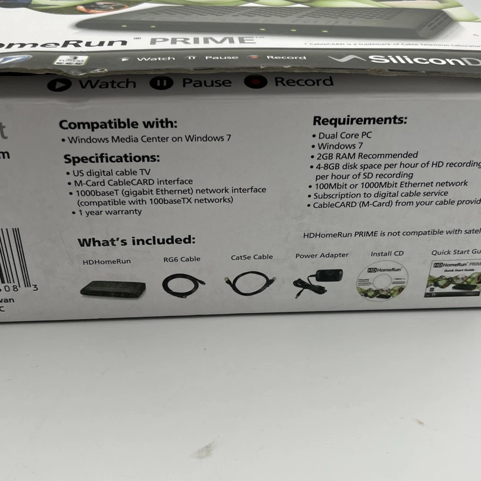 SiliconDust HD HomeRun Prime HDHR3-CC US CableCard Network Cable TV Tuner - Image 4 of 4