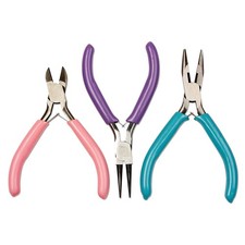 3Pcs Diy Craft And Jewelry Tool Pliers Chain Nose Plier Cutter Plier Round2669