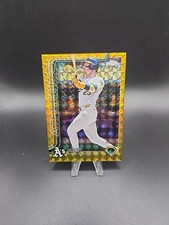 2025 Topps Chrome Gold Geometric Brent Rooker #54 RC Rookie Card /50. rookie card picture
