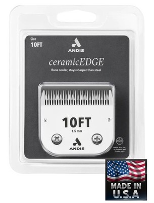 Andis Ceramic Edge 10FT (10) BLADE*Fit AGC,Oster A5,Wahl KM Clipper*Pet Grooming