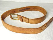Vintage Timberland Pro Belt Brown Genuine Leather Unisex Size 32" Waist