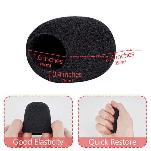 Geekria Schaumstoff Windschutzscheibe für Shure BETA57A, BETA58A, PGA48, PGA58 2er Pack - Bild 4 von 6