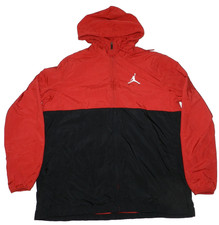Air Jordan Men's Full Zip Windbreaker with Hoodie Nylon/Polyester Size: M