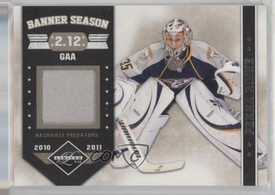 2011-12 Limited Banner Season Materials 46/99 Pekka Rinne #12 2du
