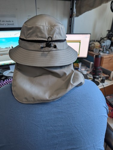 Rip Curl bucket hat size medium small adult child detachable neck cover