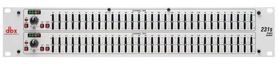 DBX 231S Dual 31 Band Graphic Equalizer Pro Audio Rack Mount EQ + Low Cut Filter