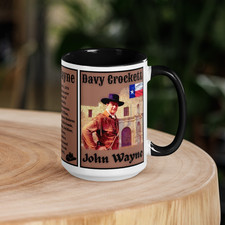 Davy Crockett The Alamo Texas John Wayne NEW High-Quality Coffee Cup 15oz GIFT!
