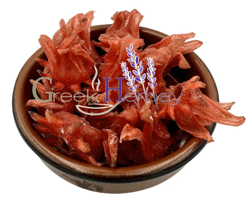 Candied Hibiscus Dried Flower 20g - 4,9kg Red colour added | Edible Fruit . - Image 2 of 2