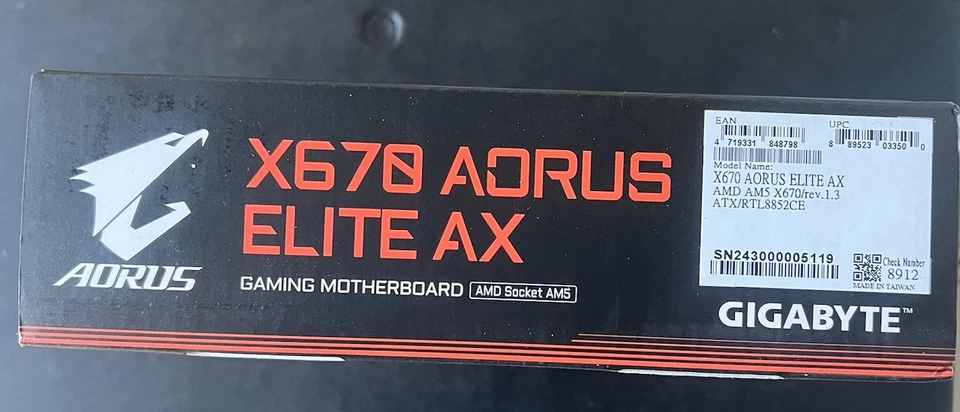 AORUS X670 ELITE AX AMD AM5 ATX Motherboard - 5 YEAR WARRANTY - BRAND NEW - Image 3 of 4