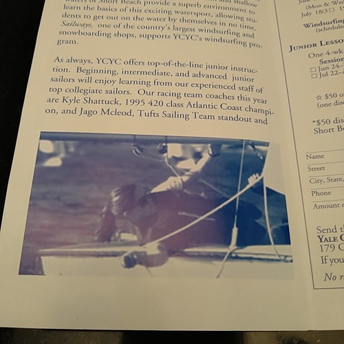 Yale Corinthian Yacht Club Ephemera 1996 Opuscolo Lezione Branford Ct Lotto di 2 - Foto 6 di 7