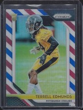 TERRELL EDMUNDS 2018 PANINI RED WHITE BLUE ROOKIE PRIZMS RC #252