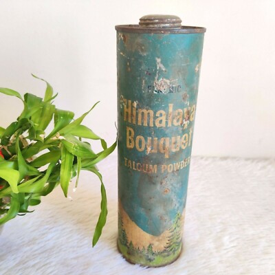 Vintage Erasmic London Himalaya Bouquet Talcum Powder Advertising