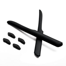 Rubber Kit Earsocks  Nose Pad Set for-Oakley Fast Jacket Asian Fit AF -Black