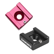 CAMVATE Cold Shoe Mount Adapter with 1/4"-20 Hole for Blackmagic Cinema Cameras