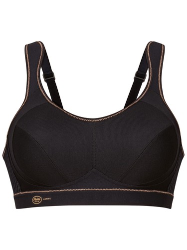 ANITA active sports bra extreme control 5527 size 65-105 B-H in black-gold - Picture 4 of 4