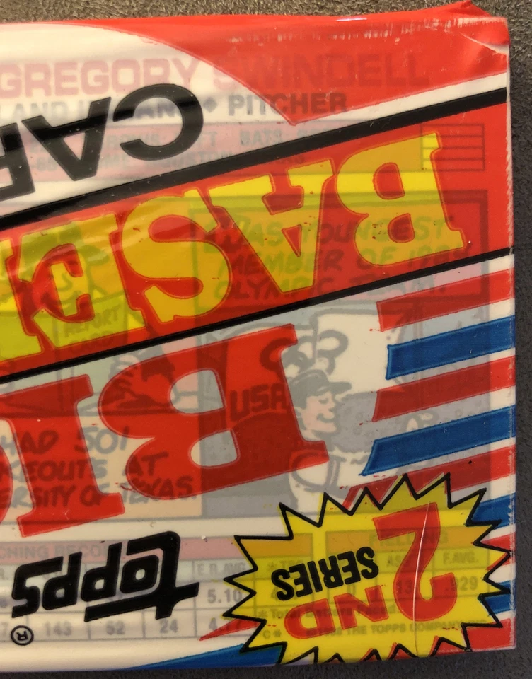 Paquete de tarjetas de béisbol Topps Big 1988 segunda serie Greg Swindell Indians mostrando la parte superior Foto 3 de 4