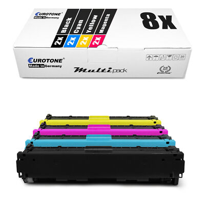 8x Eco Toner f�r Canon I-Sensys Mf?42Cdw Mf?43Cdw Mf?44Cdw Mf?45Cx