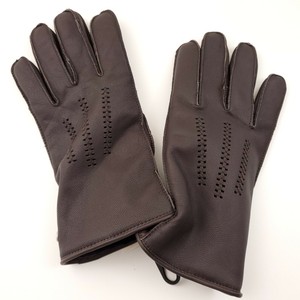 $95 Ugg Wrangell Para hombres Cuero Genuino Guantes Tamaño Medio Marrón  Imitación Piel Forrada | eBay