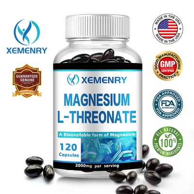 Magnesium L-Threonate 2000mg-Boosts Brain Health,Memory,Focus,Cognitive Function