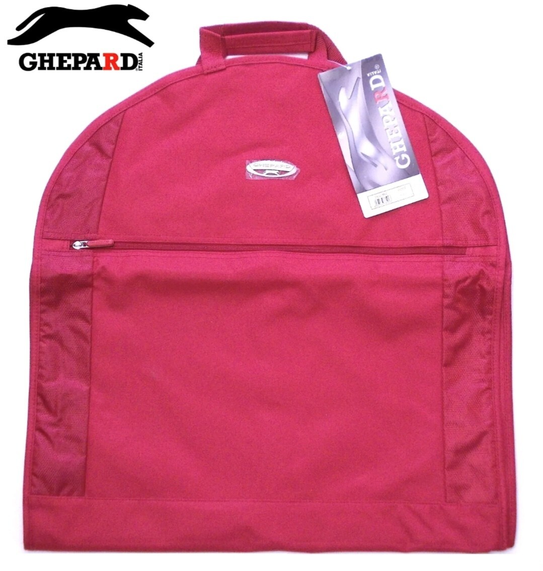PORTA ABITO DA VIAGGIO COPRI ABITI GIACCHE EXCLUSIVE GHEPARD ROSSO RED CON  ZIP