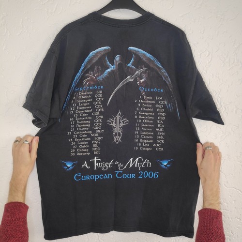 Blind Guardian European Tour 2006 T-Shirt Vintage Shirt Mit Backprint Gr.XL - Picture 6 of 7