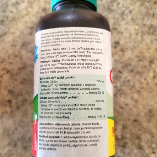 Calcium Plus D3 Vitamin Brand New Sealed 120 Pills Total Exp 2026 - Picture 2 of 5