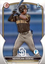 2023 BOWMAN PROSPECT 1ST EDITION SAN DIEGO PADRES - NERWILIAN CEDENO #BPPF-81