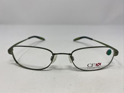 CFX Concept Flex CX7257 GN 50-18-140 Green Metal Full Rim Eyeglasses Frame TU51