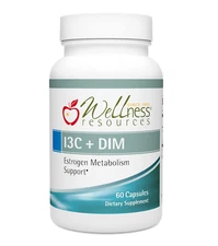 I3C + DIM for Healthy Estrogen Metabolism, Detoxification (60 Capsules) - 300...