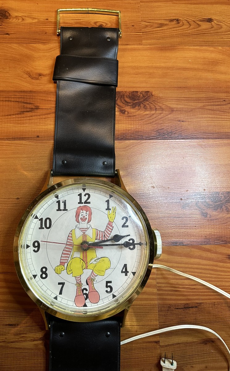 McDonald's 時計 Vintage Mcdonalds 36” 70's Ronald McDonald Wristwatch