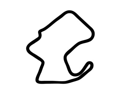 Laguna Seca Mazda Raceway Decal Sticker Outline Vinyl Race Track Car Motorcycle