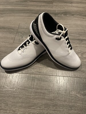 Nike Air Jordan Golf Shoe Mens 10 ADG 4 White Black DM0103-110 US leopard