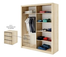 Brand New Modern Bedroom Bedside Internal Drawers in 7 Colour Options 