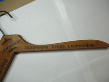 Lewandos Cleansers dryer launderers Boston New York Phily Vintage wood hanger 6
