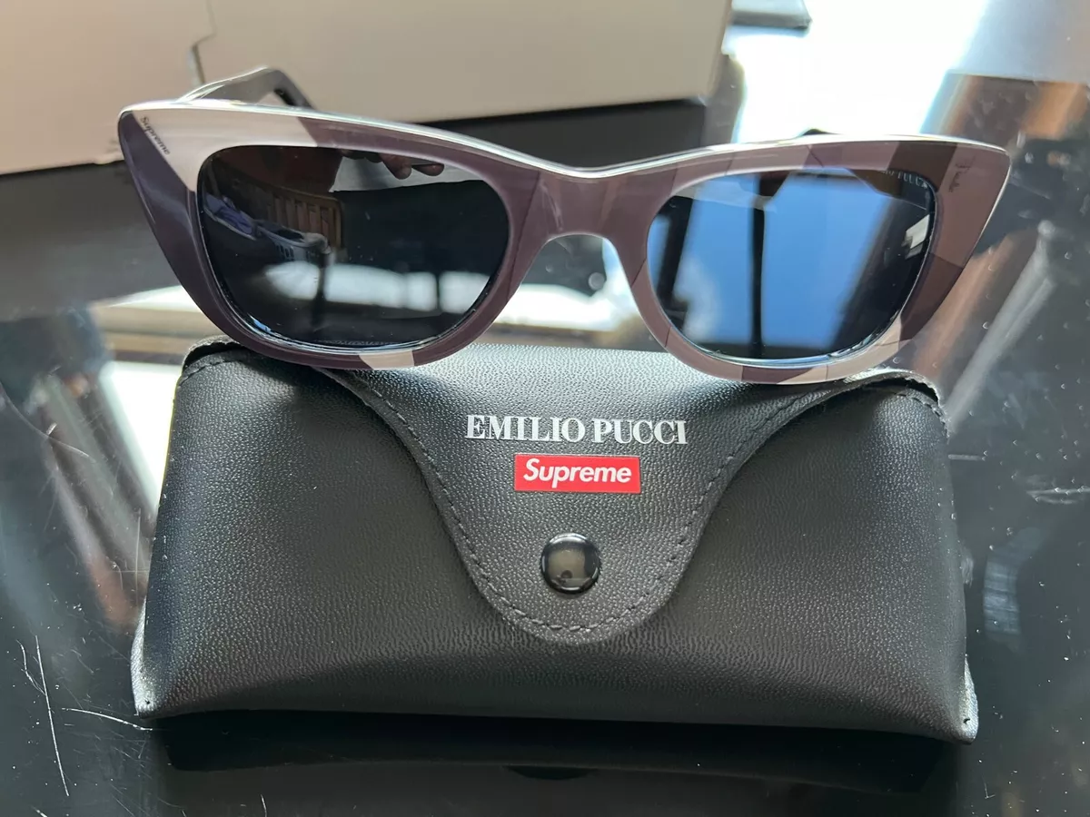 Supreme Emilio Pucci Cat Sunglasses Black - SS21 - US