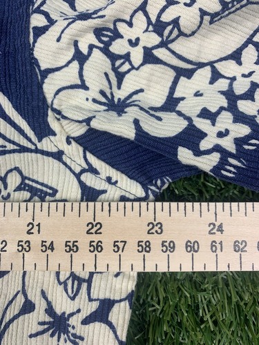 Camisa vintage para hombre con dedos azules en nariz L ukelele floral hawaiano E05 - Imagen 3 de 11