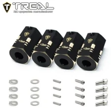 TREAL Brass 12mm Wheel Hex Adapters 20MM Extended for RC Crawlers (4)