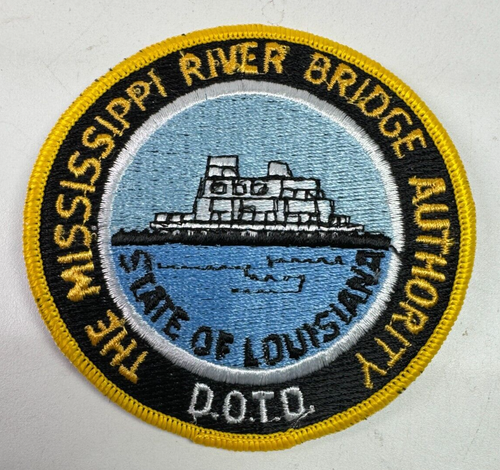 Louisiana State Patch - Mississippi River, Baton Rouge, New Orleans, Iron-On 2.75"