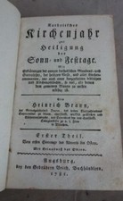 altes Buch Kirchenjahr zur  Heiligung der Sonn- und Festtage 1785