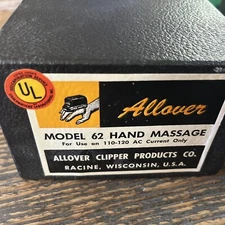 Vintage Master Massage Model 62 Hand Massager Tested Working Neck and Head