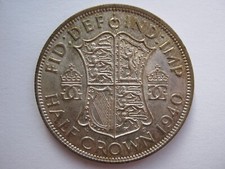 1940 silver Halfcrown A UNC bag marks