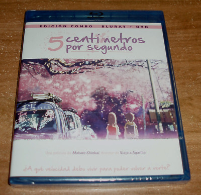 5 CENTIMETERS Per Second Blu-Ray + DVD New Sealed Anime Animation