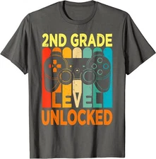 Hello 2nd Grade Level Unlocked Video Game Fun Gift Unisex T-Shirt