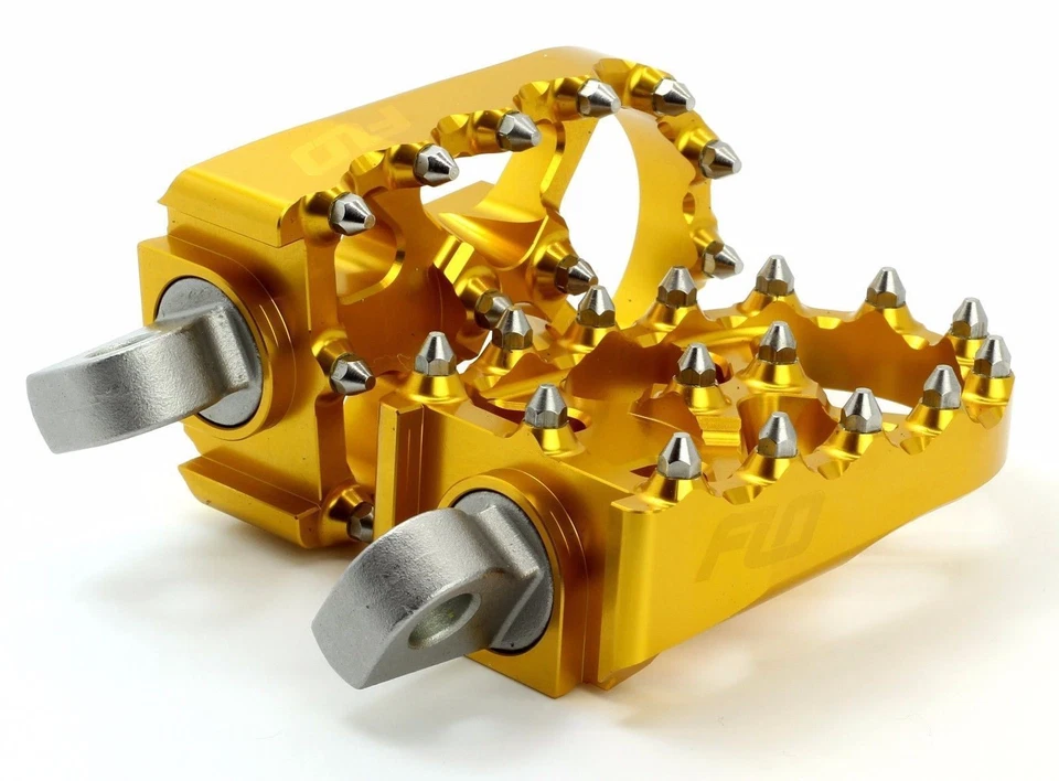 Combo de estriberas y palanca de cambios Flo Motorsports Harley Davidson DORADAS Foto 4 de 4