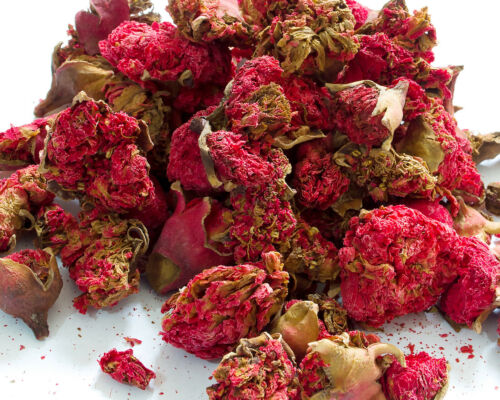 Dried Pomegranate Flower Whole, Red Flowers Craft Soap Resin Candle Tea Making - Afbeelding 1 van 2