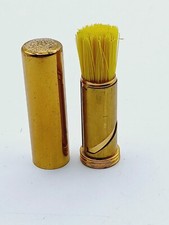 Vintage Retractable "Lipstick" Lens Brush Encased In Brass Unbranded