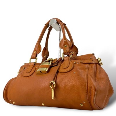 Chloe 00s leather hand bag y2k archive